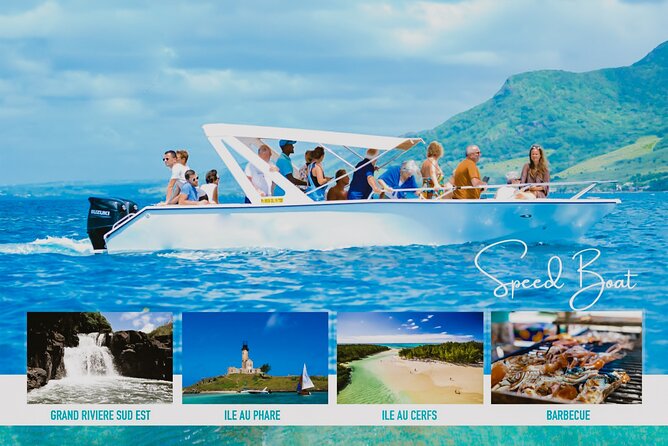 5 Islands Speedboat Cruise incl. Snorkeling in Blue Bay + Lunch at Ile aux Cerfs - Blue Bay Marine Park is the water highlight