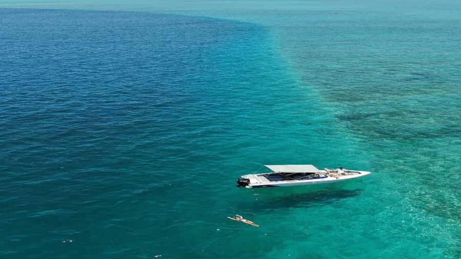 5 Islands Speedboat w/Snorkeling Sea Turtle + Lunch & Drinks - Ile aux Cerfs, the first island stop