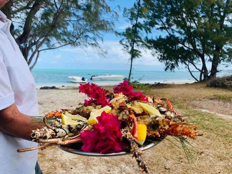 Blue bay: boat trip for ile au cerf (5 islands, barbecue) - Ile aux Cerfs and the beach barbecue