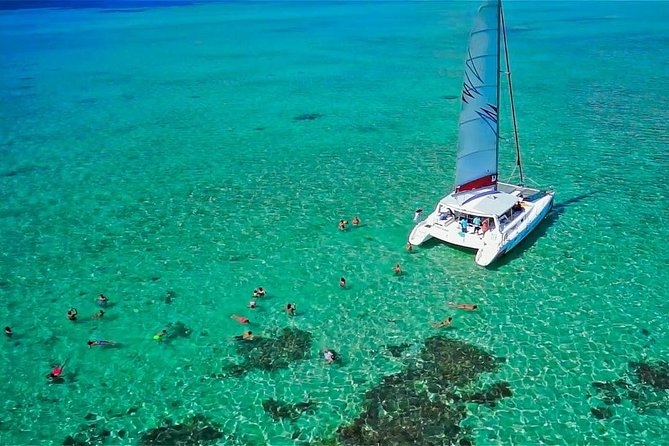Catamaran Adventure Full Day: Ile aux cerfs,GRSE Waterfall,Snorkeling &BBQ Lunch - Sailing back to Trou d’Eau Douce