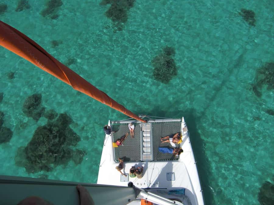 Catamaran cruise to Ile aux Cerfs from Pointe Jerome - Leaving Pointe Jerome at 9:00