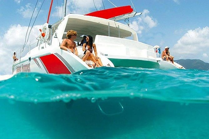 Catamaran Experience to Ile aux cerf: incl: Parasailing, Lunch, GRSE & Transfer - Parasailing: the exciting part with an important warning