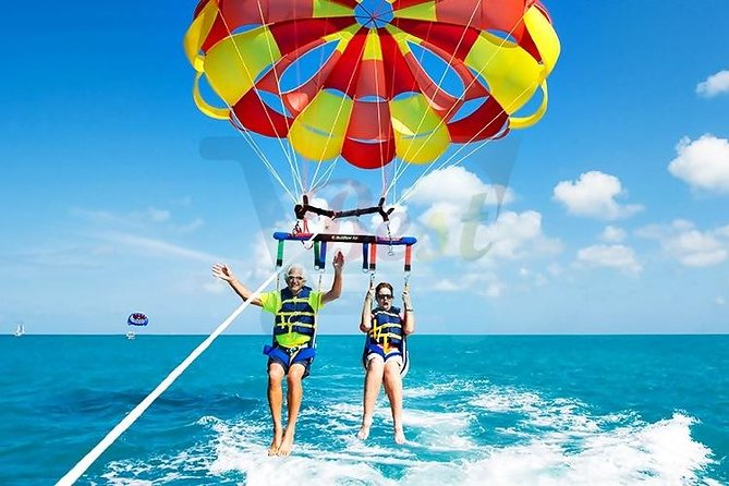 Catamaran to Ile aux Cerf with Parasailing, Tube Riding & Lunch - Ile aux Cerfs: beach time with a busy schedule