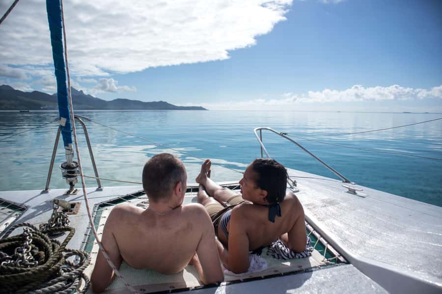 Catamaran Trip to Ile au Cerfs with Lunch and GRSE waterfall - Setting out from Mauritius’ east coast