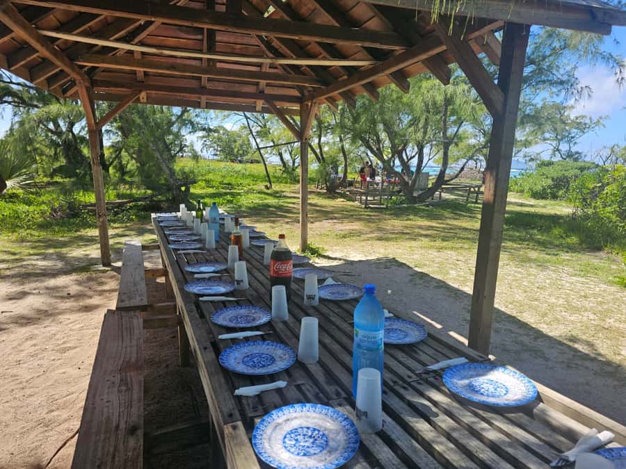 Grand Bay: Catamaran Cruise to Flat Island with BBQ Lunch - The boat, the music, and the overall mood