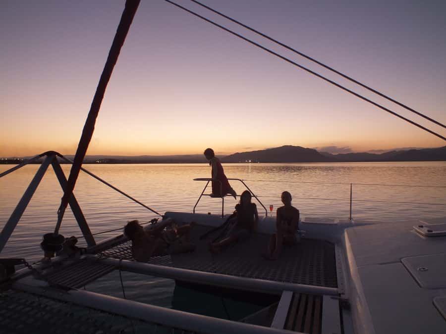 Ile aux Aigrettes: Private Sunset Cruise Tour - Anchoring beside Ile aux Aigrettes