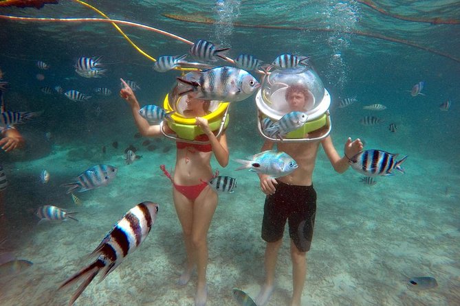 Ile aux Cerf: Speed boat with Parasailing & Tube Riding and Lunch - Parasailing offers the best view of the lagoon