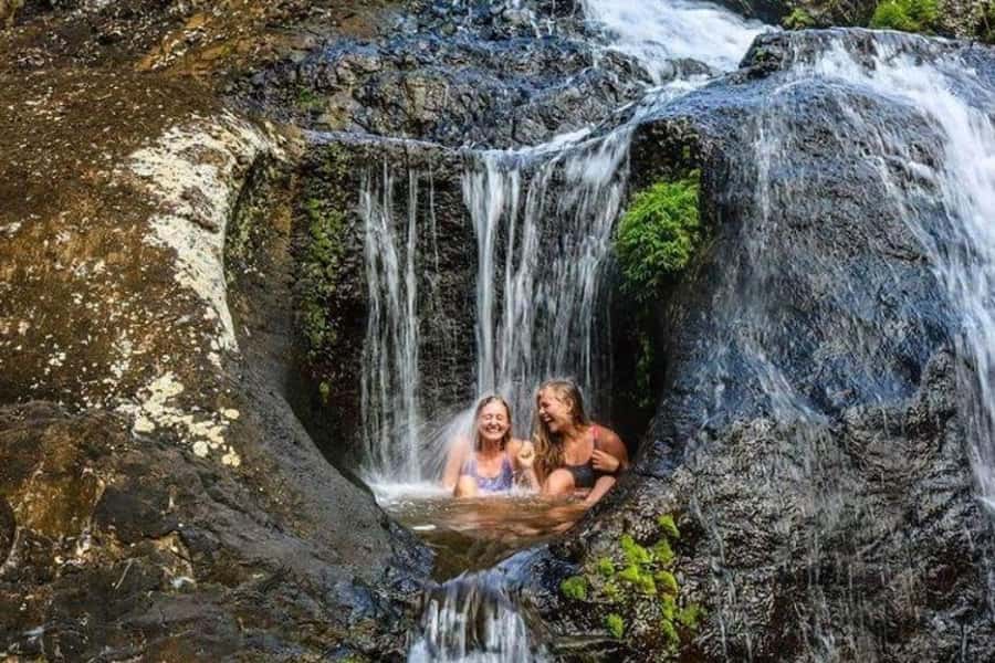 Mauritius: 7 Waterfalls Hike with Lunch and Hotel Transfers - The first steps into Tamarind Falls