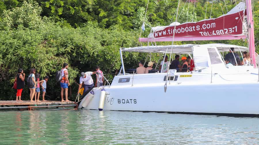Mauritius: Catamaran Day Cruise to lle aux Cerfs with Lunch - Sailing past Ile aux Cerfs