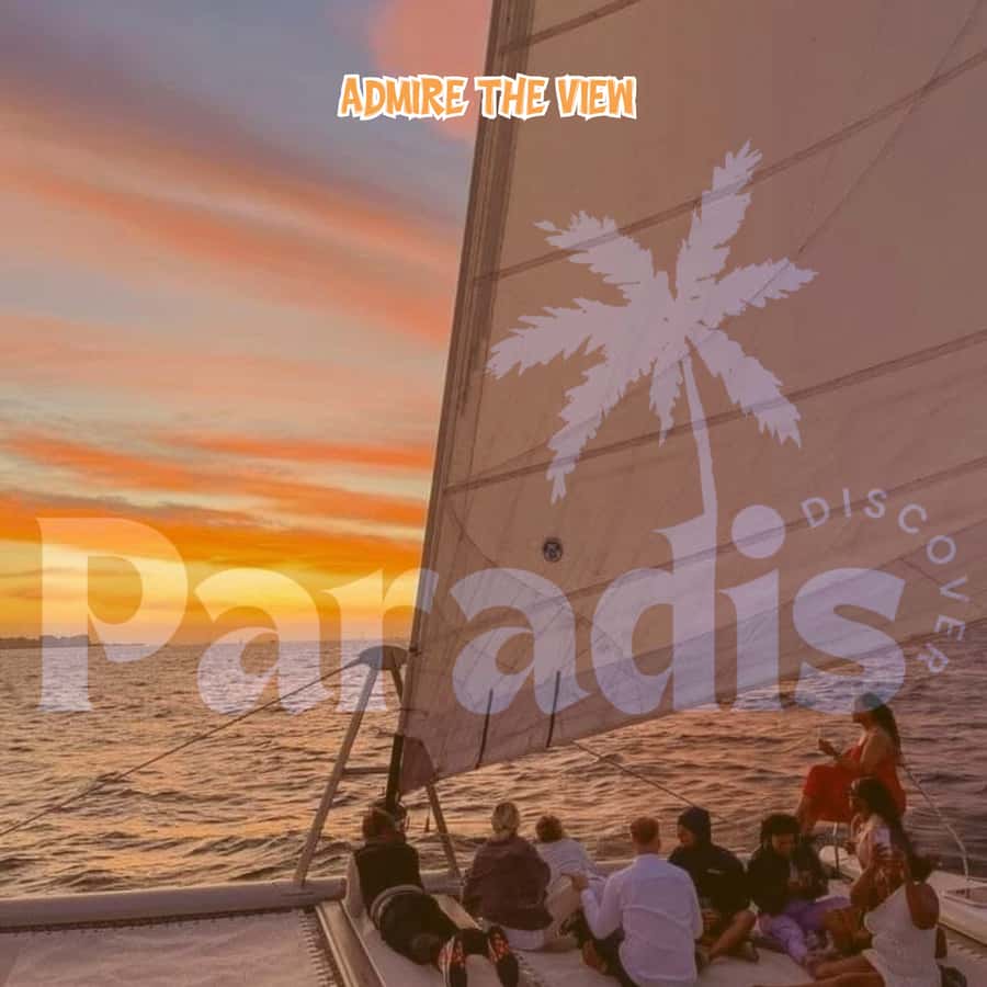 Mauritius: Catamaran Sunset Cruise with Food, Drinks & DJ - Setting out from Grand Baie at golden hour