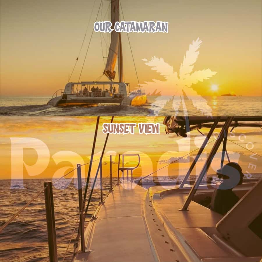 Mauritius: Catamaran Sunset Cruise with Food, Drinks & DJ - A spacious deck with a practical caveat