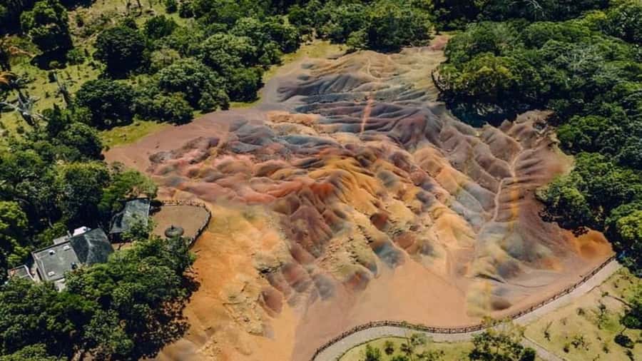 Mauritius: Chamarel 7 Colours & Waterfalls, South-West Tour - Chamarel Waterfall and the Seven Coloured Earth