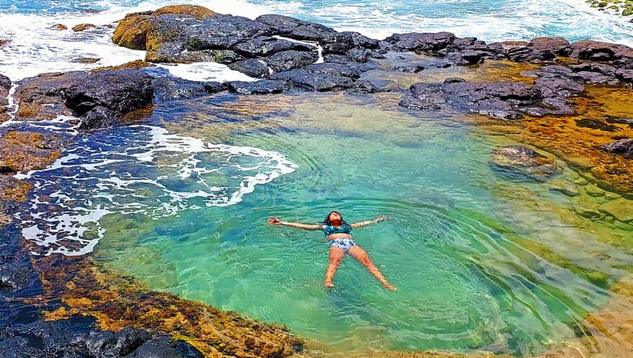 Mauritius: Gris Gris Beach & Mamzelle Waterfall Guided Tour - Relaxing beside the sea at the natural pool