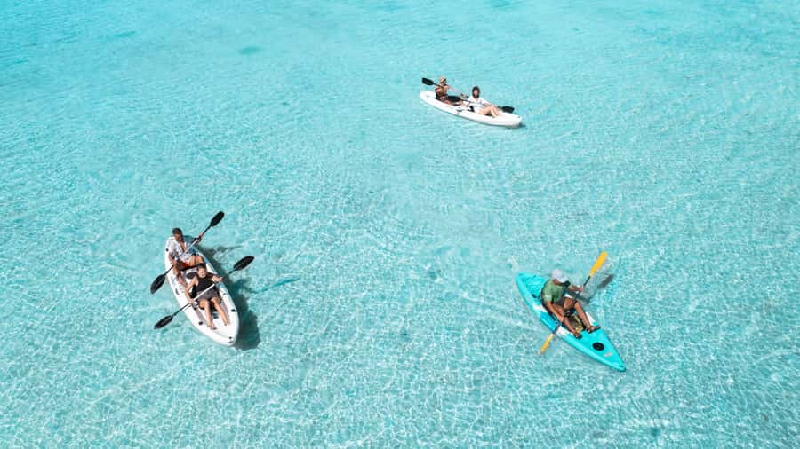 Mauritius: Guided Kayak tour to Benitiers Island - The Le Morne meeting point and the start on the water