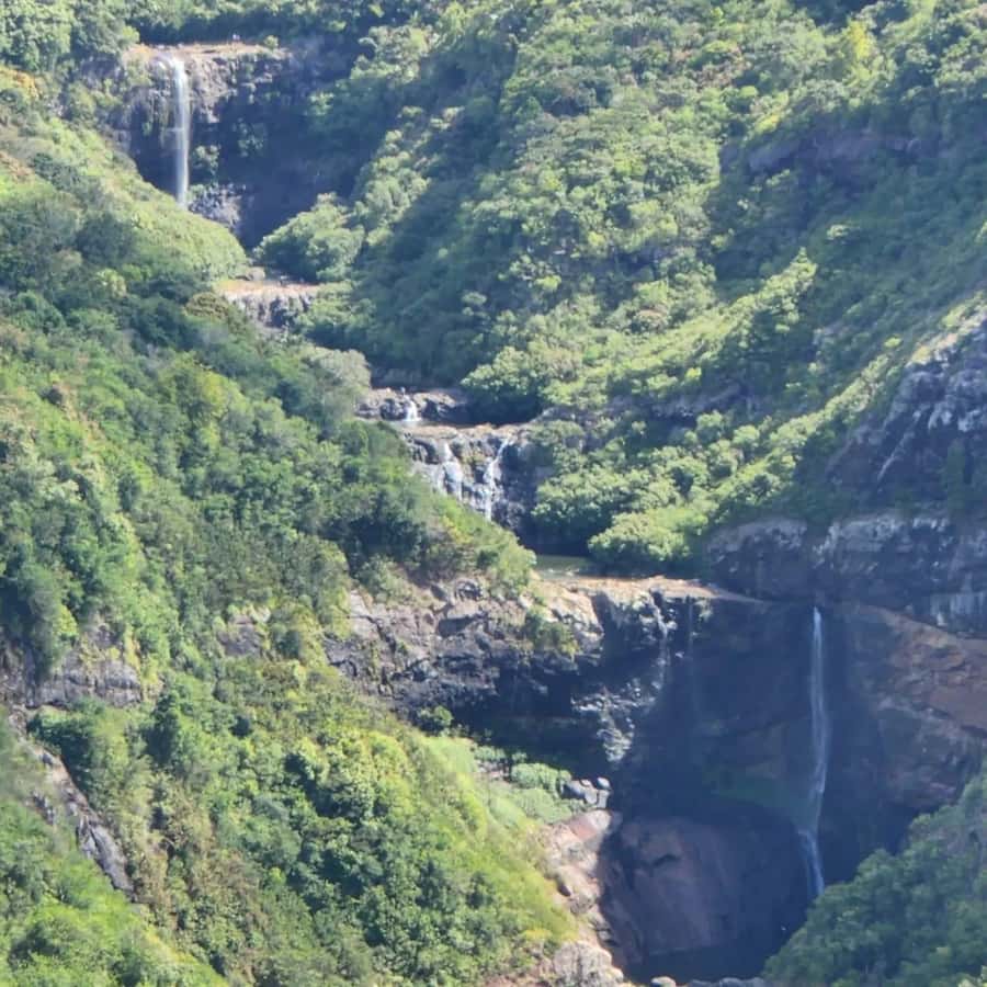 Mauritius Hiking 7 waterfalls Trip with Ganga Talao & Lunch - Hiking the first five waterfalls