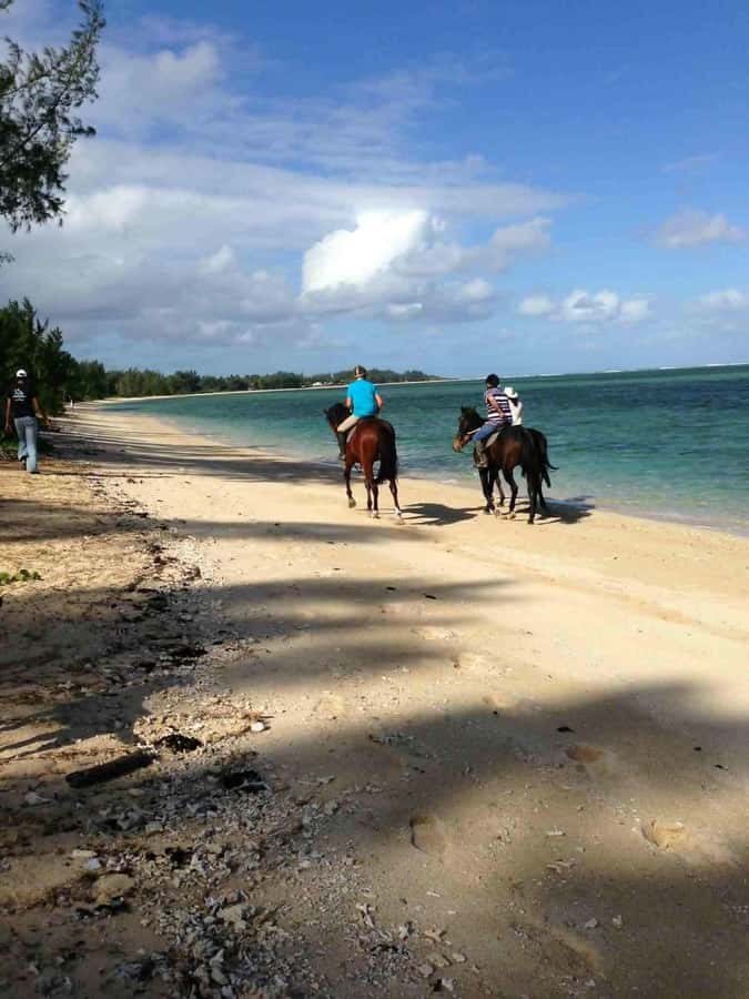 Mauritius: Horse riding on the deserted beach of Riambel - Arriving at the Riambel Stables 30 Minutes Early