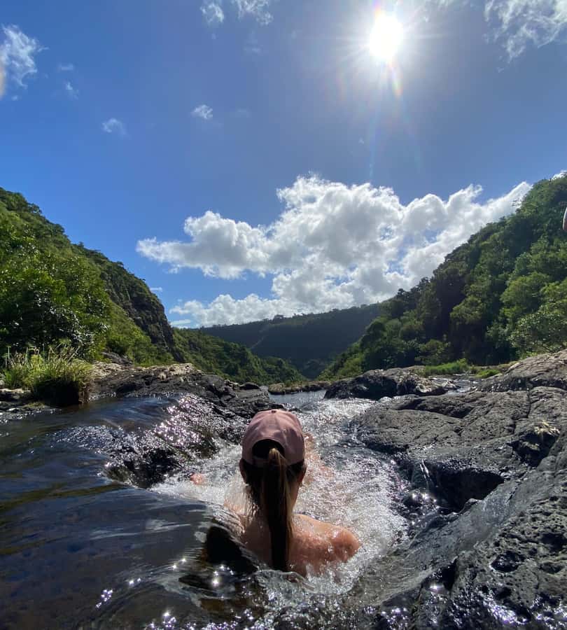 Mauritius Natirel : 7 cascades valley waterfall discovery - Waterfall pools, swimming breaks, and trail conditions