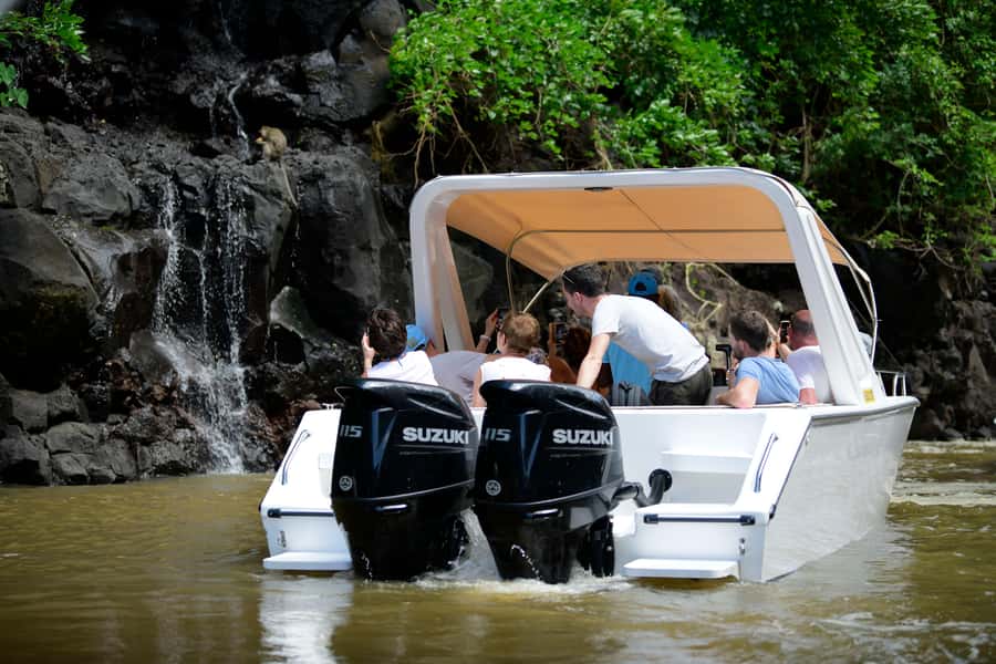 Mauritius: Speedboat Ile aux Cerfs, GRSE Waterfall, BBQ, Bar - Key points at a glance