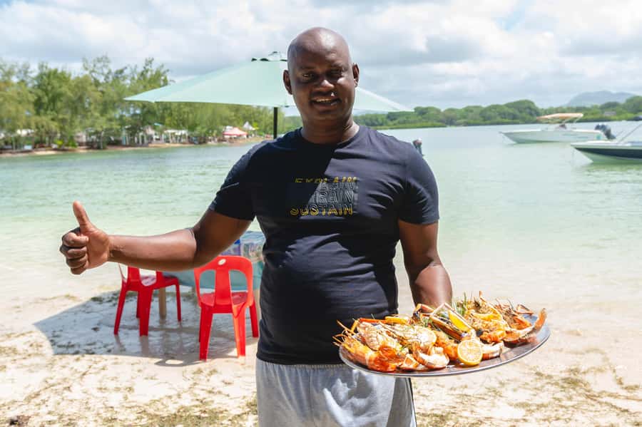 Mauritius: Speedboat Ile aux Cerfs, GRSE Waterfall, BBQ, Bar - Optional watersports and an important safety point