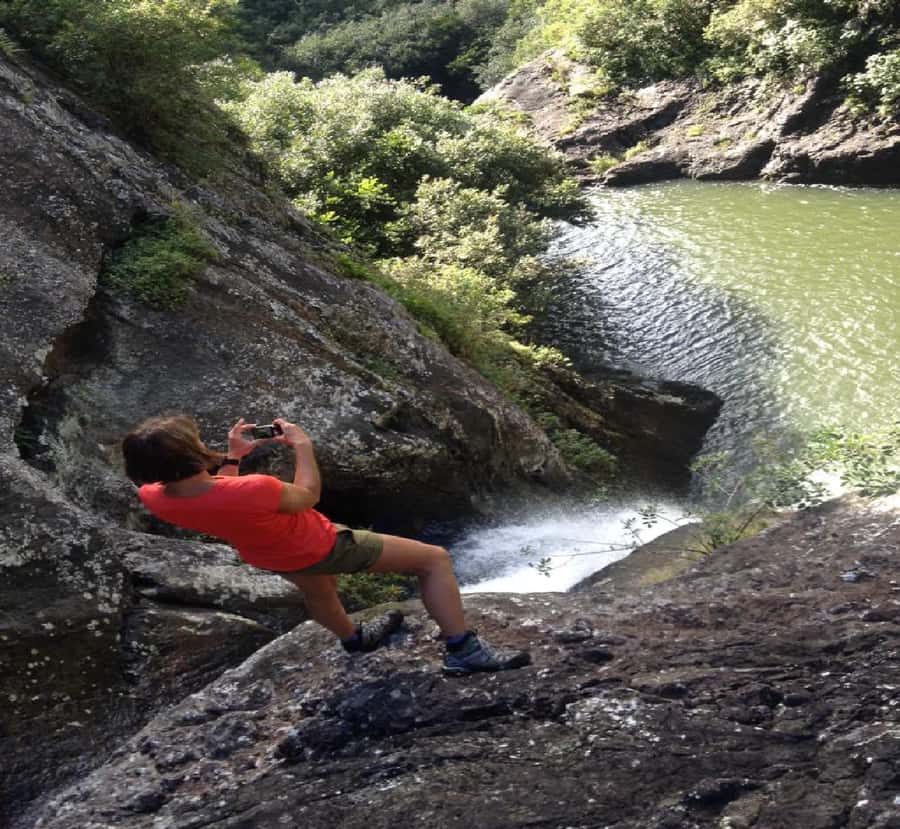 Mauritius: Tamarind Falls Guided Hike with Swim and Lunch - The fifth waterfall and its two routes down