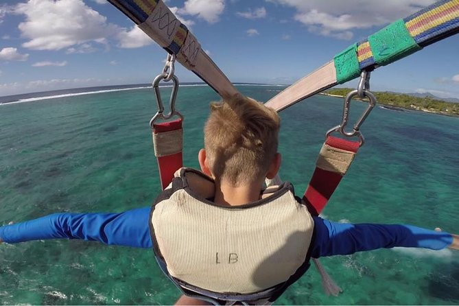 Parasailing - Taking off from Trou d’Eau Douce