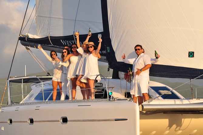 Sailing Catamaran Cruises - Crystal Rock and the view toward Le Morne