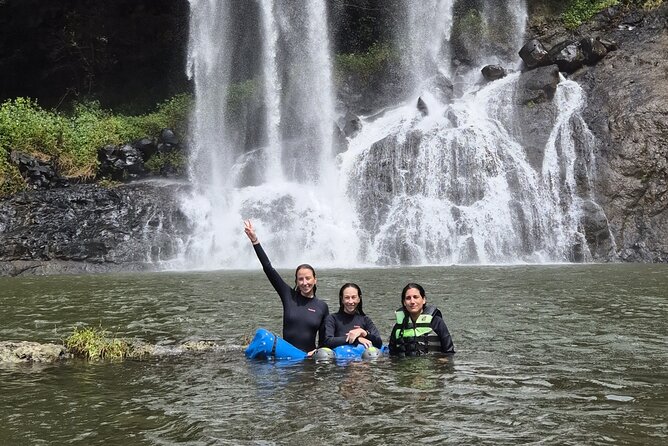 Tamarind Falls Abseiling - Swimming beneath the falls is the memorable middle