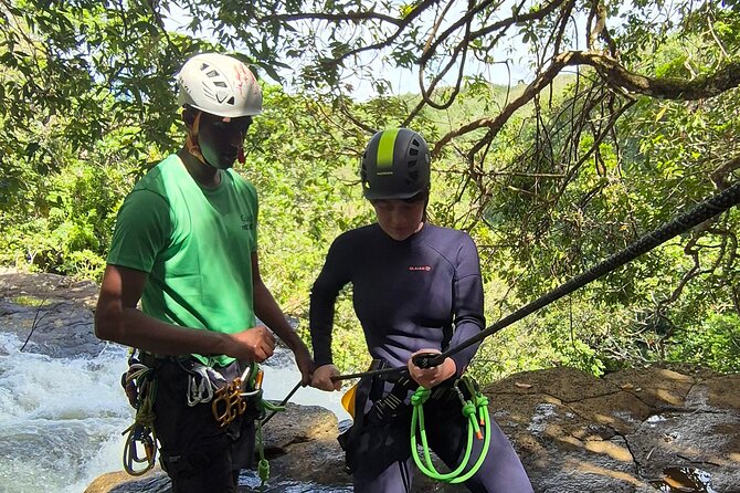 Tamarind Falls Abseiling - Optional cliff jumps are for the bold