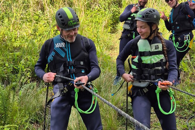 Tamarind Falls Abseiling - The first 15-meter abseil gets you moving