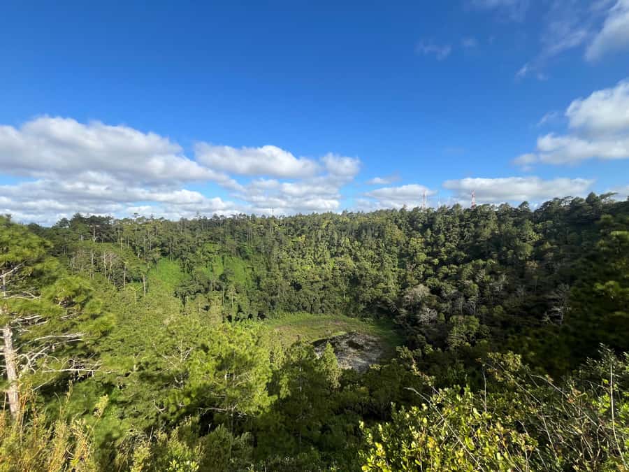 Visit south of Mauritius - Trou aux Cerfs at 605 Meters