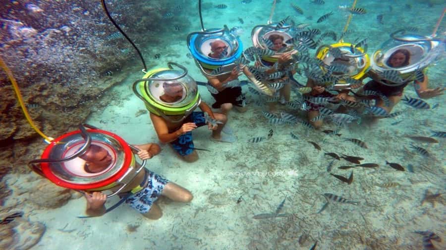 Walking under the sea in Mauritius with transfer - How the guiding affects the experience